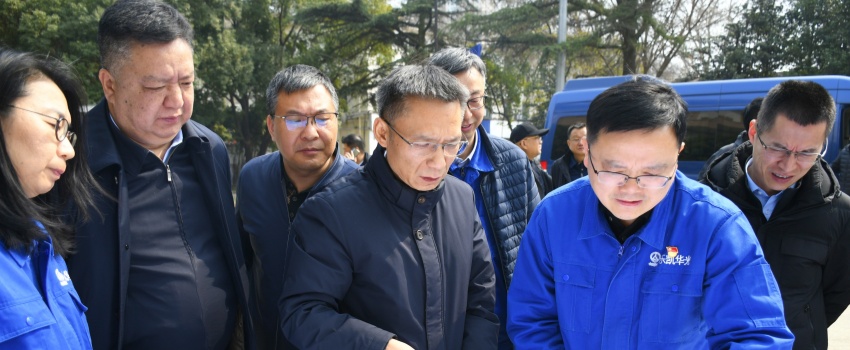 集團(tuán)公司黨組成員、總會(huì)計(jì)師陳林到樂(lè)凱華光調(diào)研